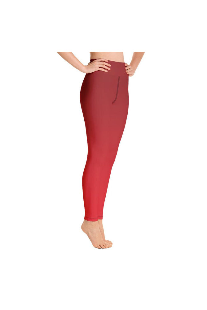 Christmas Red Yoga Leggings - Objet D'Art