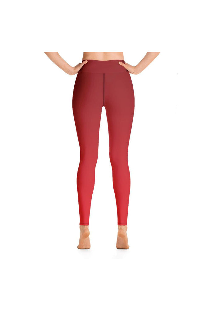 Christmas Red Yoga Leggings - Objet D'Art