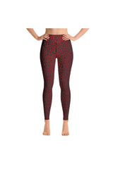 Red Leopard Yoga Leggings - Objet D'Art