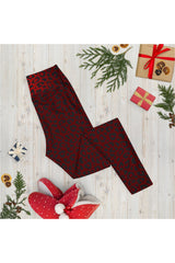 Red Leopard Yoga Leggings - Objet D'Art