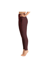 Red Leopard Yoga Leggings - Objet D'Art