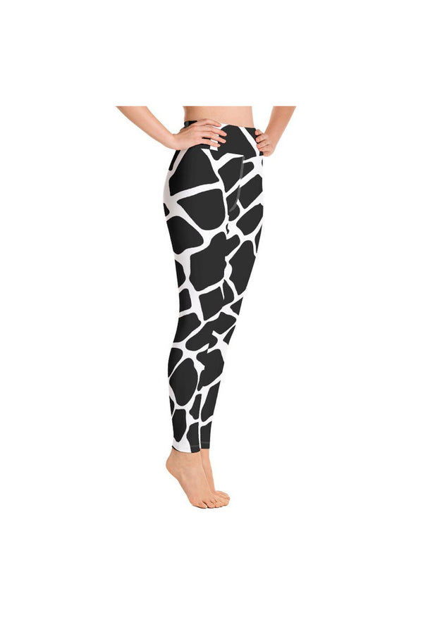 Giraffe Print Yoga Leggings - Objet D'Art