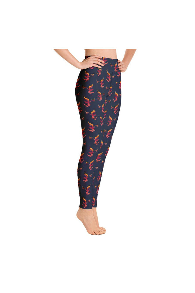 Phoenix Rising Yoga Leggings - Objet D'Art