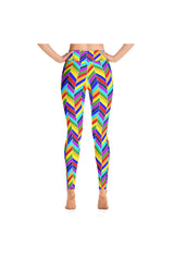 Herringbone Rainbow Yoga Leggings - Objet D'Art