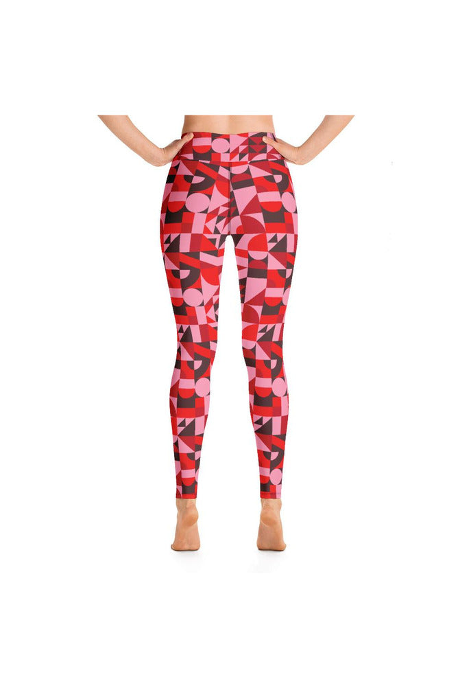 Bauhaus Blush Yoga Leggings - Objet D'Art