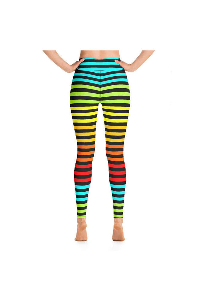 Striped Yoga Leggings - Objet D'Art