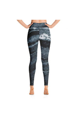 Green Marble Yoga Leggings - Objet D'Art