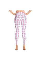 PInk Argyle Yoga Leggings - Objet D'Art