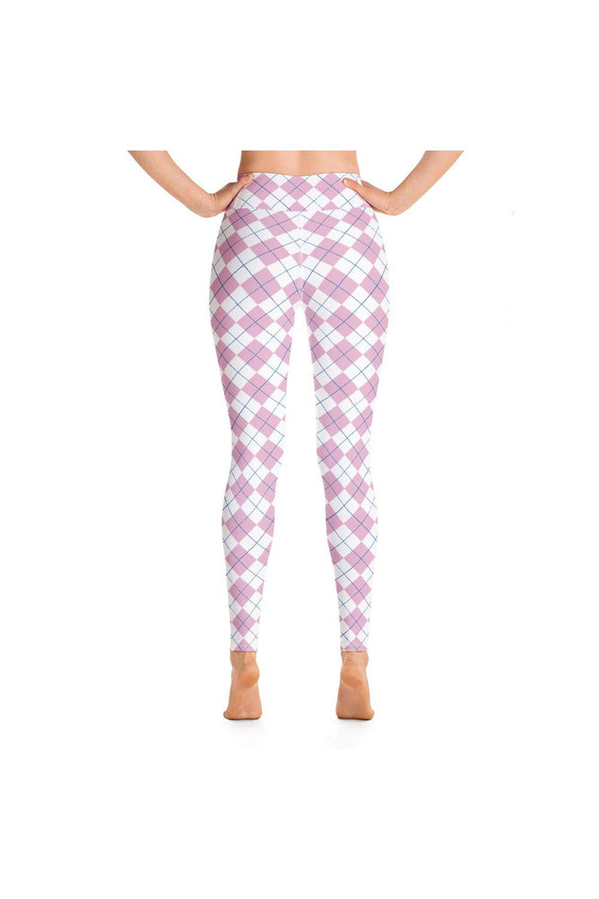 PInk Argyle Yoga Leggings - Objet D'Art
