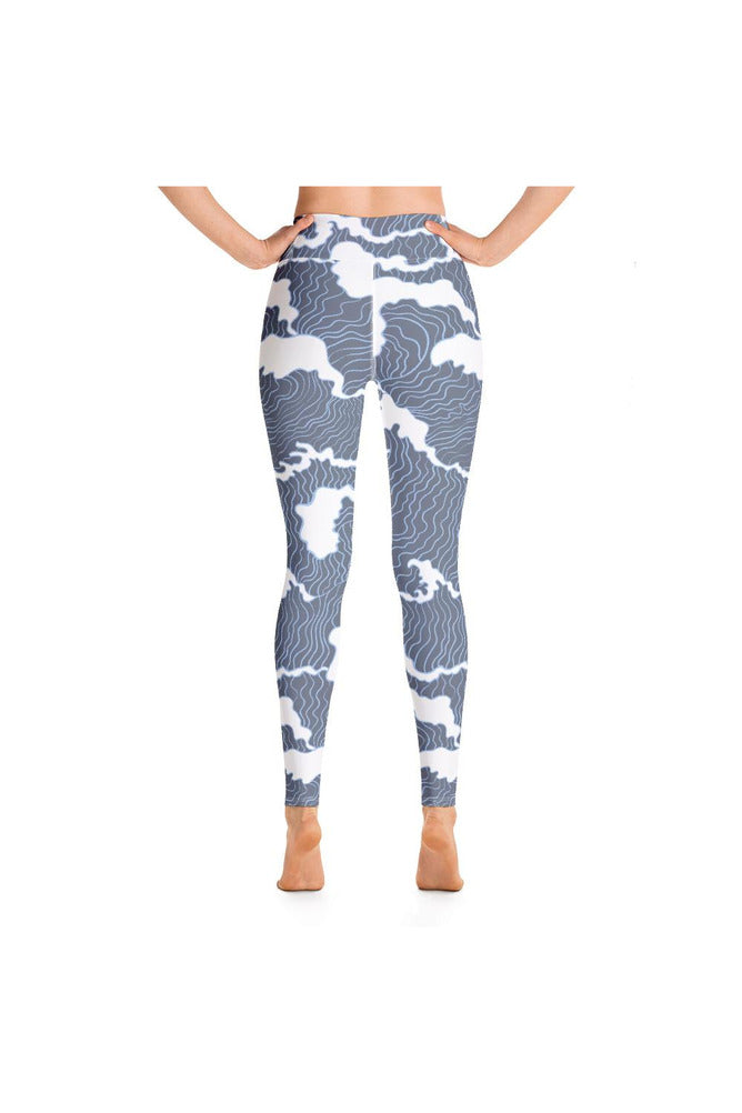 Crashing Waves Yoga Leggings - Objet D'Art