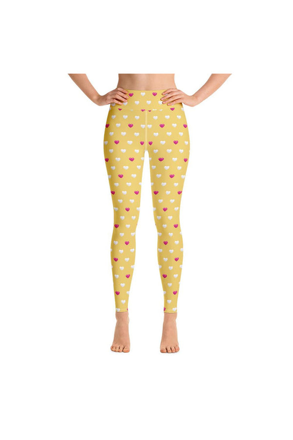 Hearts Yoga Leggings - Objet D'Art