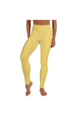 Pale Yellow Yoga Leggings - Objet D'Art