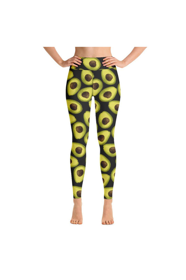 Avocado Print Yoga Leggings - Objet D'Art