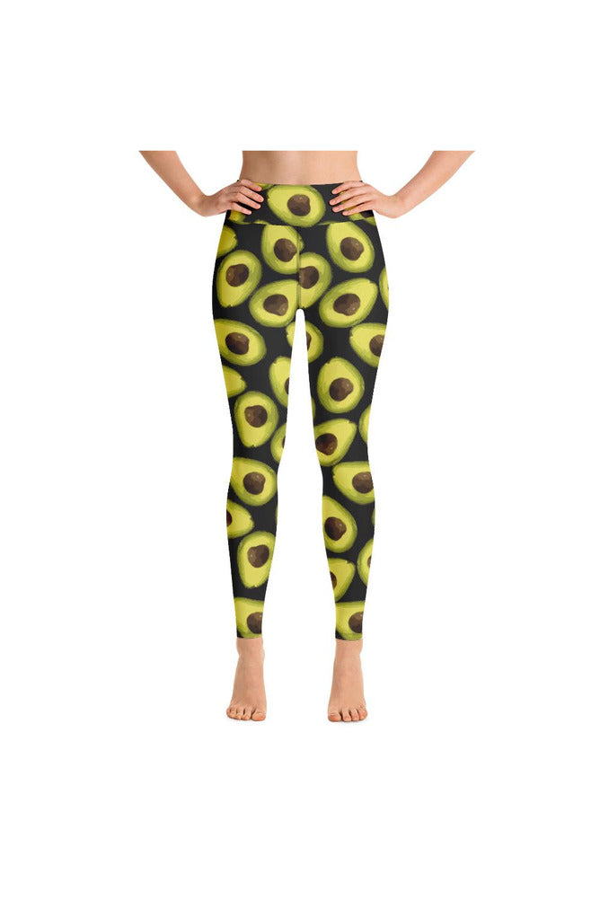 Avocado Print Yoga Leggings - Objet D'Art