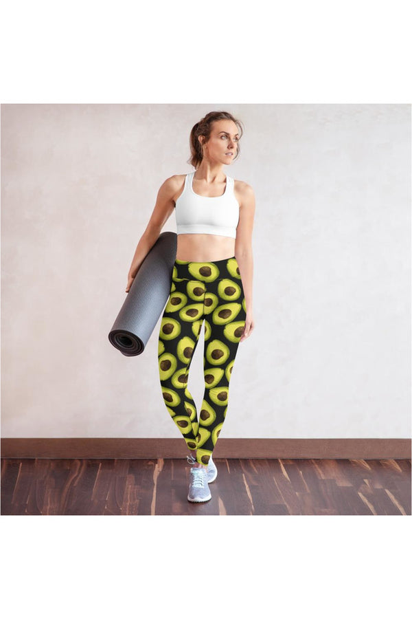 Avocado Print Yoga Leggings - Objet D'Art