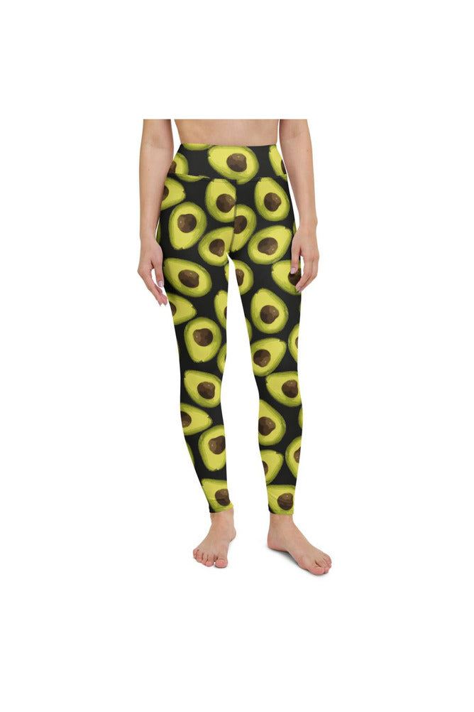 Avocado Print Yoga Leggings - Objet D'Art