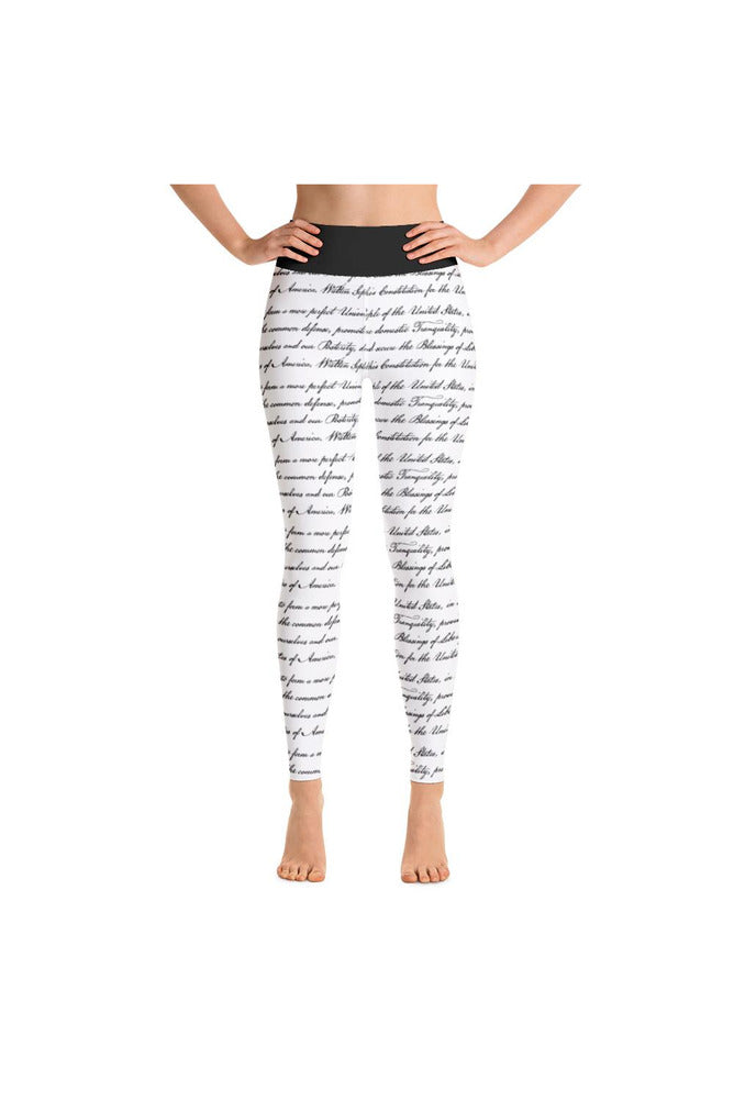 Preamble of the Constitution Yoga Leggings - Objet D'Art