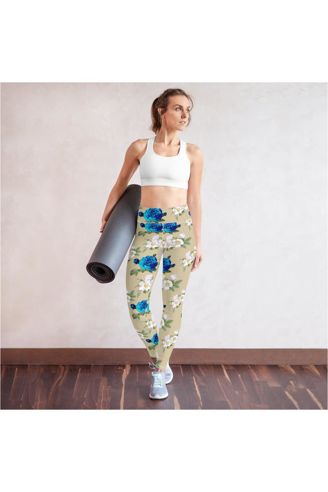 Floral Yoga Leggings - Objet D'Art