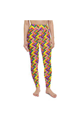 Herringbone Rainbow Yoga Leggings - Objet D'Art