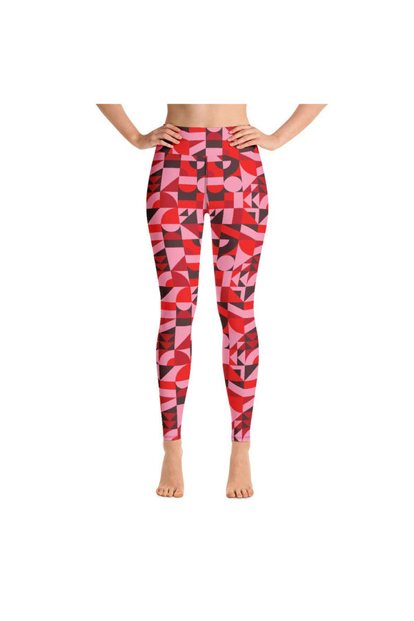 Bauhaus Blush Yoga Leggings - Objet D'Art