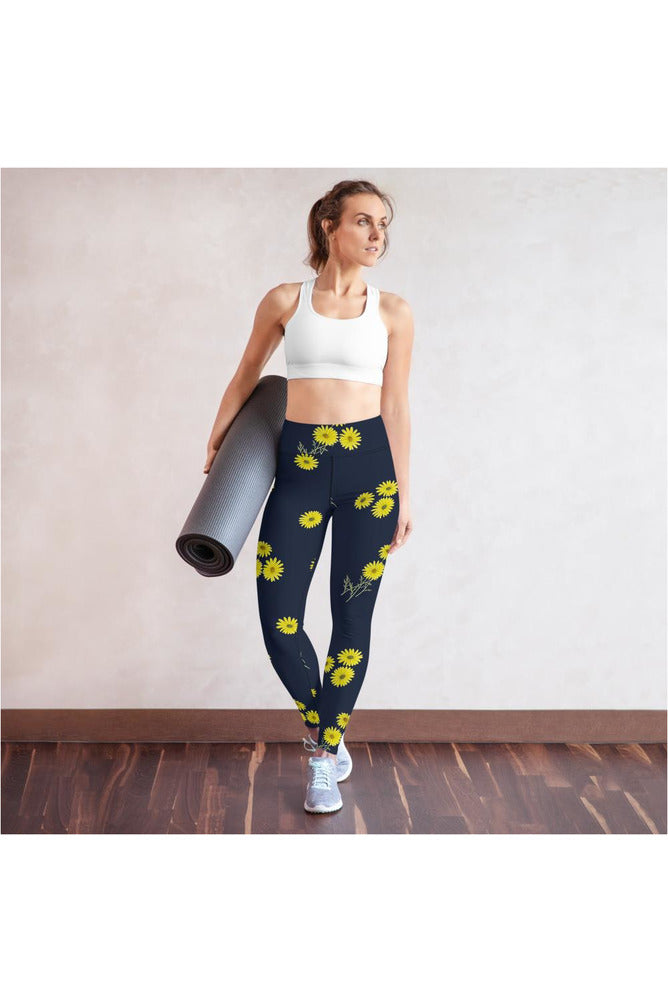 Daisies Yoga Leggings - Objet D'Art