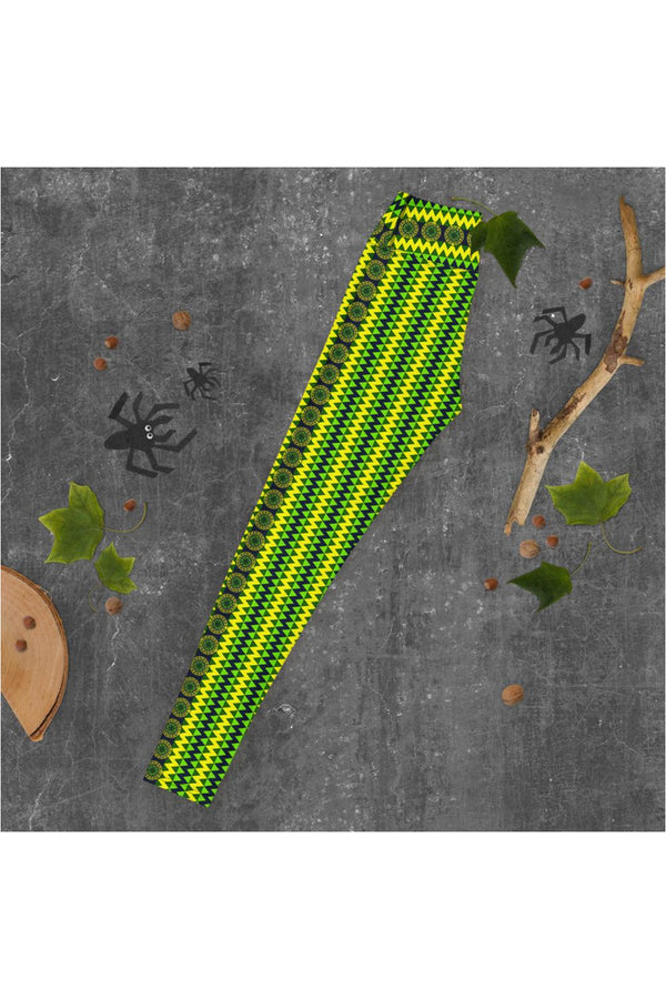 Jagged Mandala Yoga Leggings - Objet D'Art