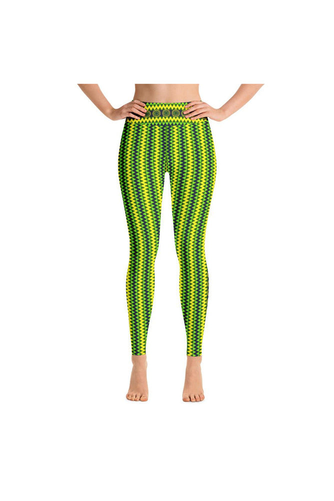 Jagged Mandala Yoga Leggings - Objet D'Art