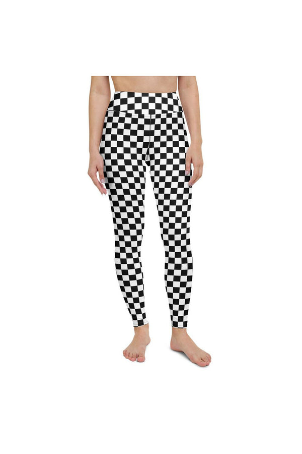 Checkered Yoga Leggings - Objet D'Art