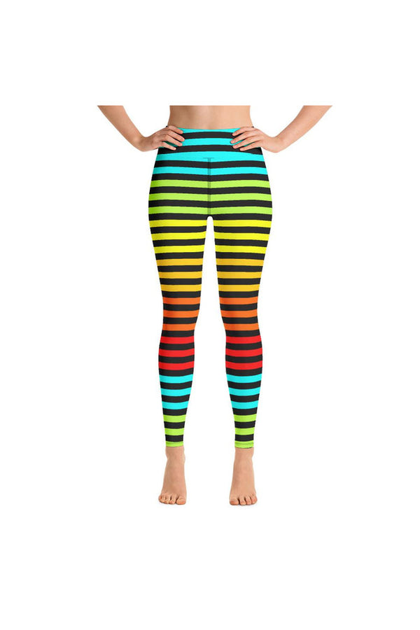 Striped Yoga Leggings - Objet D'Art