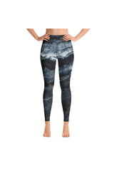 Green Marble Yoga Leggings - Objet D'Art