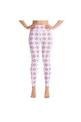 PInk Argyle Yoga Leggings - Objet D'Art