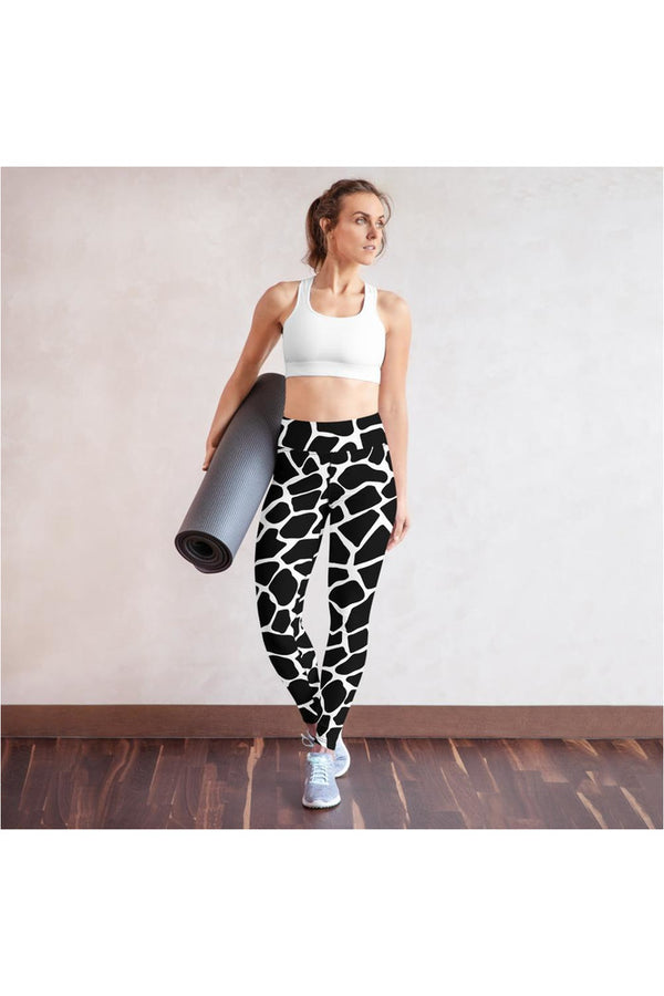 Cow Print Yoga Leggings - Objet D'Art