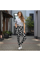 Cow Print Yoga Leggings - Objet D'Art
