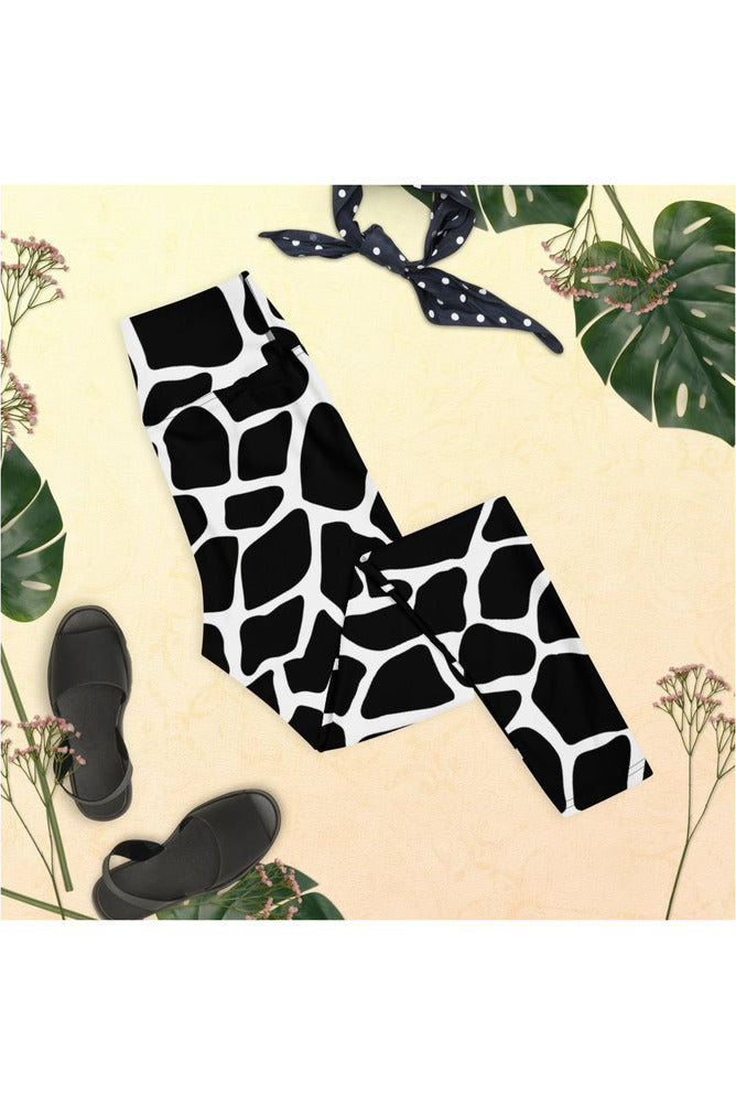 Cow Print Yoga Leggings - Objet D'Art