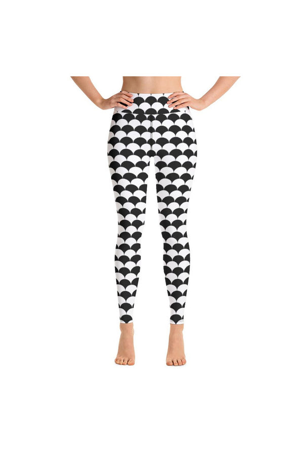 Scale Print Yoga Leggings - Objet D'Art