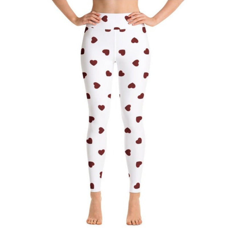 Hearts Yoga Leggings - Objet D'Art