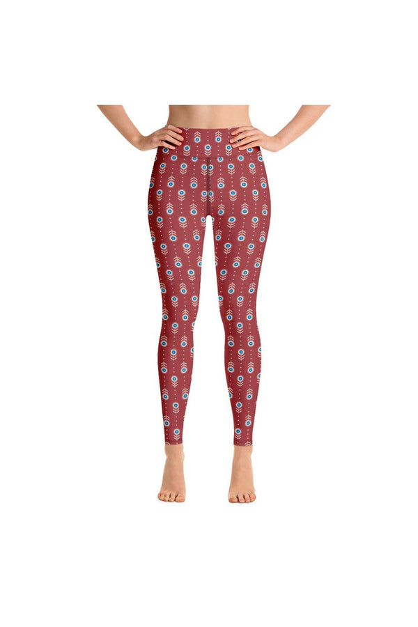 Indira Floral Yoga Leggings - Objet D'Art