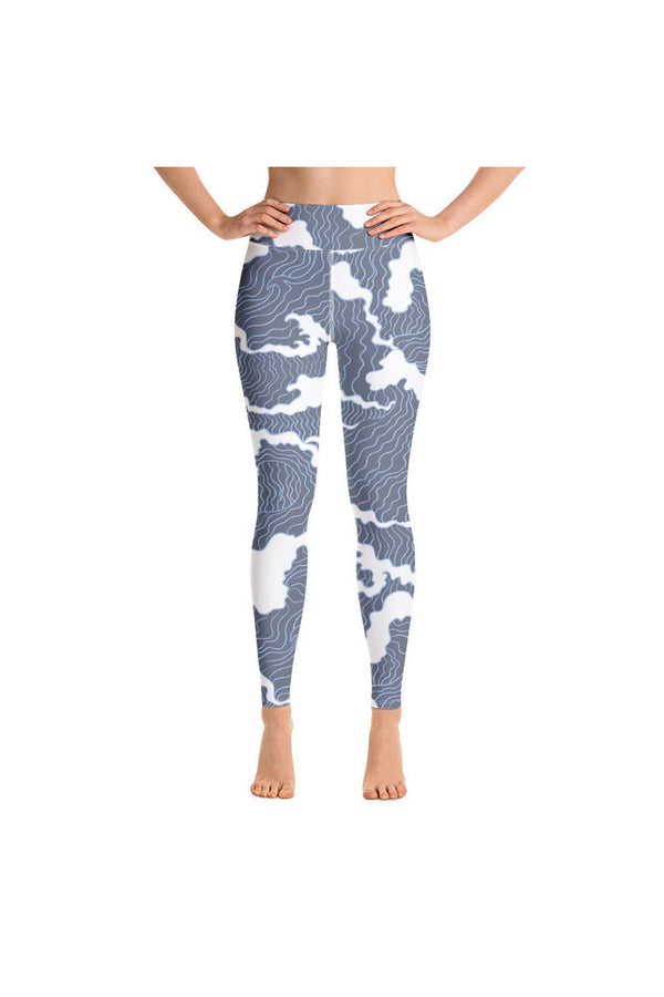 Crashing Waves Yoga Leggings - Objet D'Art