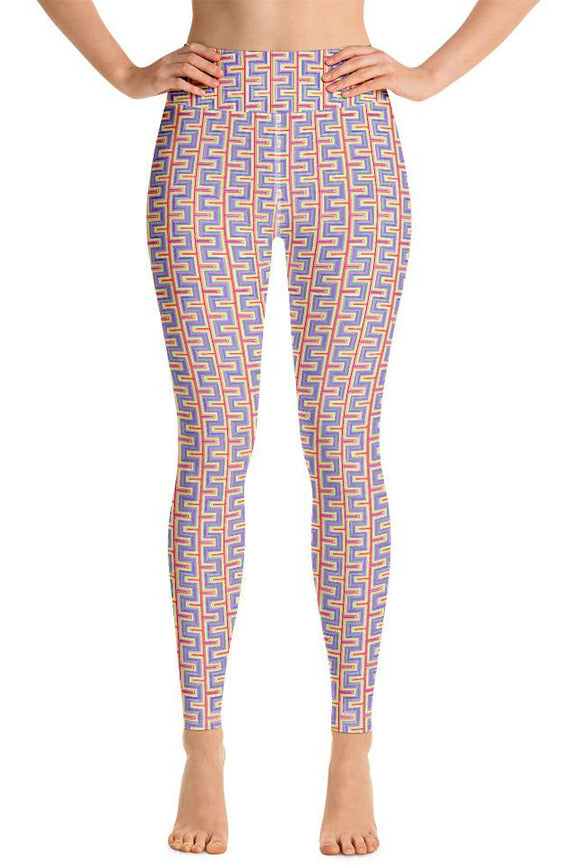 Romanesque Rainbow Yoga Leggings - Objet D'Art