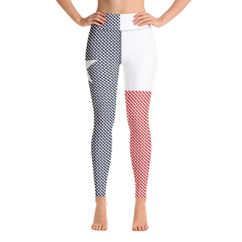 Texas Flag Yoga Leggings - Objet D'Art