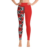 Two Tone Numeric Pi Print Yoga Leggings - Objet D'Art