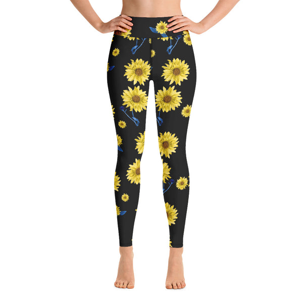 Sunflower Yoga Leggings - Objet D'Art