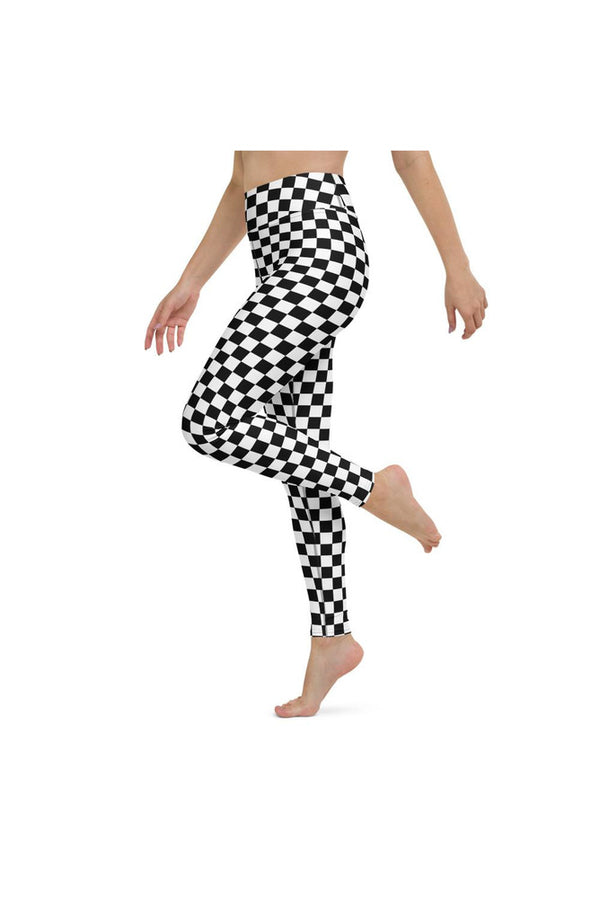 Checkered Yoga Leggings - Objet D'Art