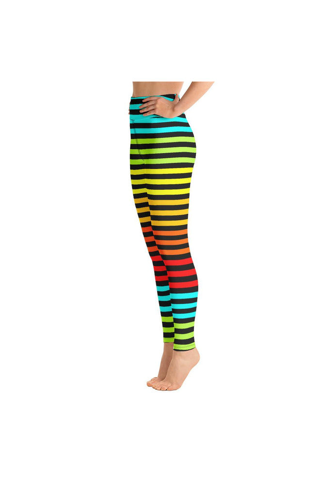 Striped Yoga Leggings - Objet D'Art