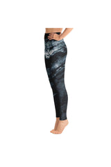 Green Marble Yoga Leggings - Objet D'Art
