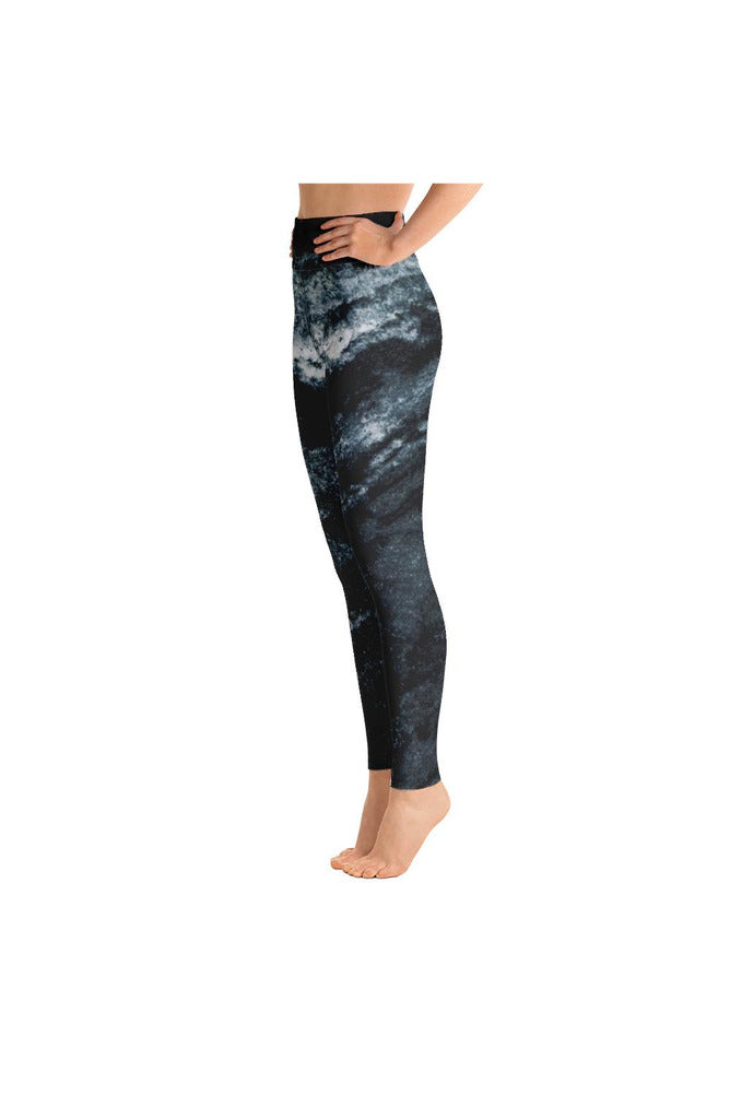 Green Marble Yoga Leggings - Objet D'Art