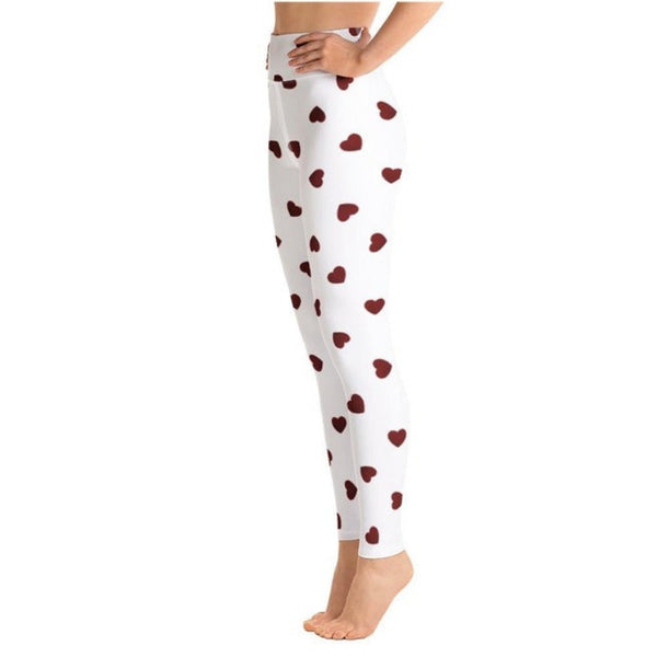 Hearts Yoga Leggings - Objet D'Art