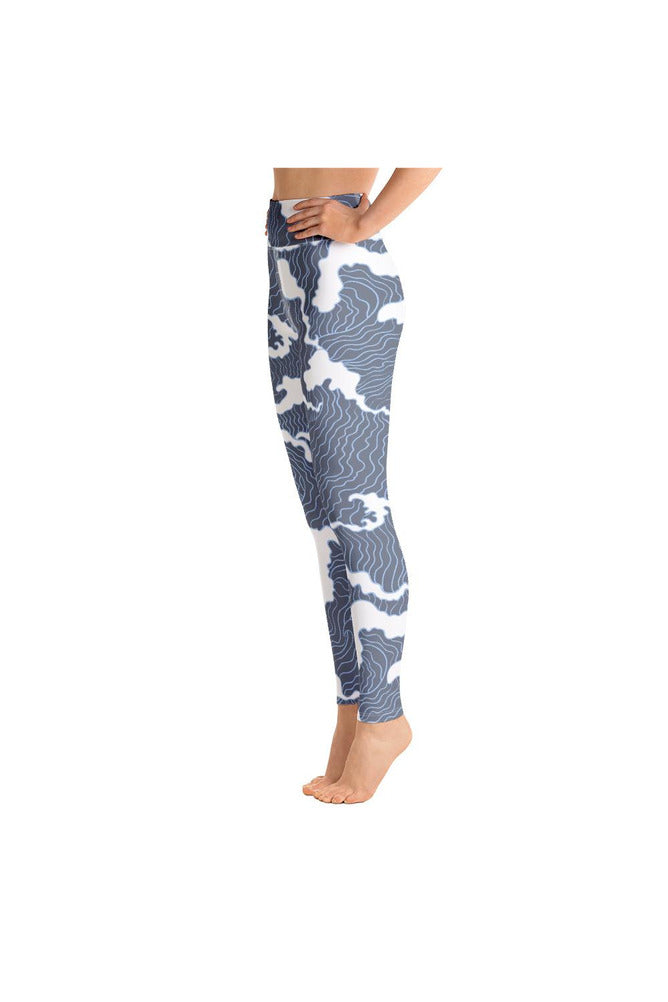 Crashing Waves Yoga Leggings - Objet D'Art