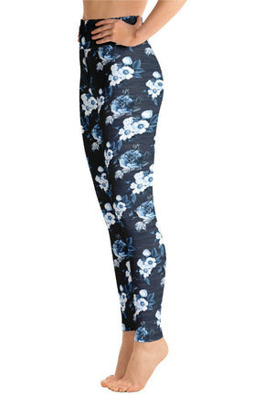 Floral Fibre Yoga Leggings - Objet D'Art