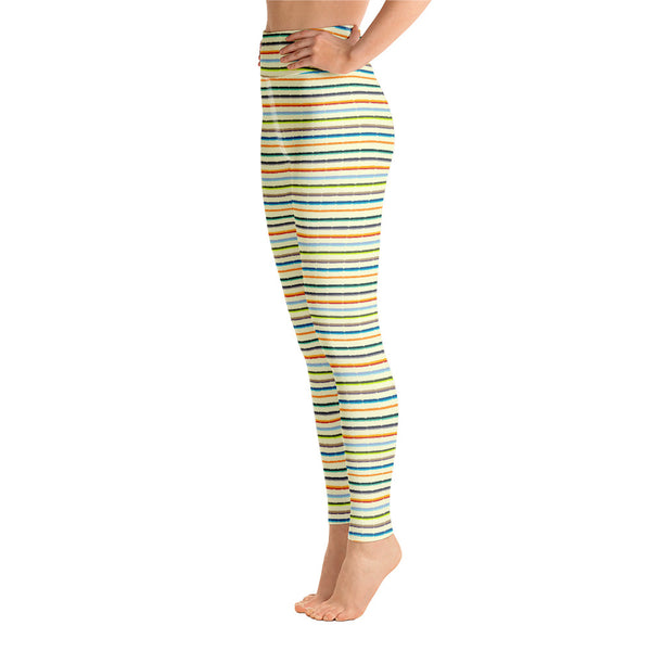 Striped Yoga Leggings - Objet D'Art